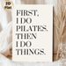 Pilates Quote Painting Poster, Minimalist Typographic Text Poster, Relatable Pilates-focused Message, Ideal For Home Gym, Workout Space Or Living Room_maomaolike.com