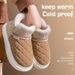 Winter Thick Soled Anti Slip Warm Shoes With Fleece Bag And Cotton Slippers For External Wear_maomaolike.com