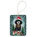 Portuguese Water Dog Christmas Porcelain Ornament Christmas Tree Hanging Decorations For Home Christmas Holiday, Rectangle, Gift, Multicolor_maomaolike.com
