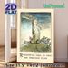 Vintage Rabbit Painting Poster, Rustic Hand-drawn Bunny With Fern And Inspirational Quote Poster, Thought-provoking Wall Decor, Suitable For Living_maomaolike.com