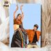 Bollywood Dance Painting Poster, Vibrant Stylized Character Poster, Captures Joyful Traditional Dance Vibe, Ideal For Living Room And Entertainment_maomaolike.com