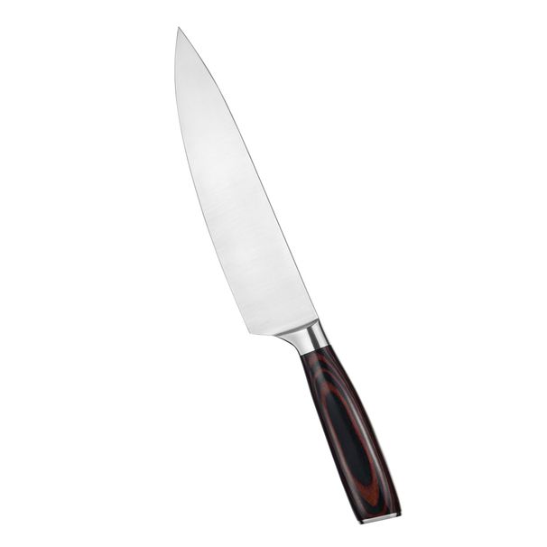 Kegani Japanese Chef Knife 8 Inch - Chefs Knife High Carbon Stainless Steel Knife Kitchen Cooking Knife - Rosewood FullTang Sharp Knife With Sheath_maomaolike.com