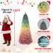 7.5ft PVC Rainbow Flocking Tree_maomaolike.com