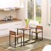 HOMCOM 3-Piece Industrial Dining Table Set For 2, Kitchen Table And Chairs, Dining Room Sets For Small Spaces_maomaolike.com