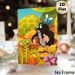 Autumn Forest Mole & Bees Painting Poster, Vibrant Cartoon-style Poster, Cute Woodland Creatures Gathering Acorns In Warm Autumn Foliage, Cheerful_maomaolike.com