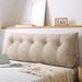 SOGA 2X 150cm Beige Triangular Wedge Bed Pillow Headboard_maomaolike.com