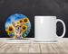 Chihuahua In Sunflowers Large Sandstone Coasters Pack Of 4 Absorbent Round Coasters Decor Gifts For Men Or Women, 4 In, Multicolor_maomaolike.com