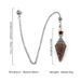 Natural Stone Spirit Pendulum Pendant Latticed Chain Energy Luck Mysterious Reiki Resin For Jewelry Making Accessories_maomaolike.com