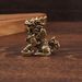 Brass Metal Crafts Creative Qilin Feng Sheng Shui Qi Small Chinese Retro Ornaments Copperware_maomaolike.com