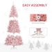 Prelit Christmas Tree Douglas Fir Artificial Christmas Tree With Realistic Branches, Warm White LED Lights_maomaolike.com