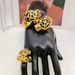 Color Classic Bangle With African Ethiopian Fashion Plated Jewelry Luxury Wedding Bride Bracelet Ring Set_maomaolike.com
