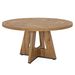 Round Dining Table For 4, 47" Wooden Kitchen Table Farmhouse Dinner Table_maomaolike.com