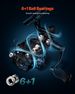 Rod And Fishing Reel Combo, IM6 Fiberglass & Carbon Fiber Spinning Rod And Reel Combo, Bass Fishing Pole With 6.5 Ft Two-Piece Rods, 6+1 Ball Bearings, Stainless Steel Guides With Ceramic Rings_maomaolike.com