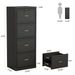 File Cabinet, Vertical Filing Cabinet With 4 Storage Drawers_maomaolike.com