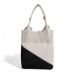 High-End Tote Niche Large Capacity Foldable Lightweight Washable Geometric Triangle Color Block Fly Weave Bag_maomaolike.com
