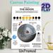 Moon Themed Educational Painting Poster, Informative Illustrated Moon Facts & Phases Infographic Poster, Educational Space-themed Decor Suitable For_maomaolike.com