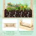 Wooden Raised Garden Bed Planter Box With Trellis And Hanging Roof_maomaolike.com