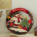 Cross-Border Exclusive Welcome Sign Door Hanging Wooden Old Man Snowman Pendant Christmas Wall Decoration_maomaolike.com