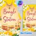 Bangle Station Painting Poster, Vibrant Indian-inspired Ornate Jewelry & Floral Poster, Eye-catching Cultural Decor Ideal For Wedding Events, Festive_maomaolike.com