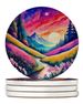 Colorful Phlox Large Sandstone Coasters Pack Of 4 Absorbent Round Coasters Decor Gifts For Men Or Women, 4 In, Multicolor_maomaolike.com
