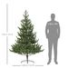 Artificial Prelit Christmas Tree, Sparse Realistic Cedar Tree With Dual Color LED Lights And Tips, Easy Assembly, Hinged Xmas Tree For Home Office Holiday_maomaolike.com