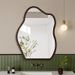 Vintage Style Wall-Mounted Self-Adhesive Vanity Hangable And Standable High-End Makeup Cloud Bathroom Mirror_maomaolike.com
