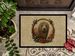 Komondor Christmas Flowers Doormat Front Door Mat Indoor Outdoor Rugs For Entryway, Non Slip Washable Low Pile, 24H X 36W_maomaolike.com