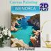Menorca Spain Coastal Painting Poster, Vibrant Flat-style Scenic Rocky Cove With Sailboats Poster, Captures Serene Coastal Charm, Suitable For Home_maomaolike.com