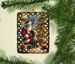 German Shorthaired Pointer And Santa Claus Porcelain Ornament Christmas Tree Hanging Decorations For Home Christmas Holiday, Rectangle, Gift, Multicolor_maomaolike.com