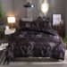 Textured Stone Pattern Duvet Cover & Pillowcase Set (No Flat Sheet) - Minimalist Solid Color Premium Fabric_maomaolike.com