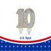 Birthday Candles Cake Numeral Candles Happy Birthday Cake Candles Topper Decoration For Birthday Wedding Anniversary Celebration Supplies (silver,10th)_maomaolike.com