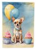 Chihuahua Happy Birthday Garden Flag Mailbox Flag Decorative Yard Flag Banner Outside Patio Artwork Yard Flower Beds, Garden Size, Multicolor_maomaolike.com