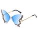 Unisex Fashion Round Diamond Studded Sunglasses Sun Protection Sunglasses Outdoor Rhinestone Glasses_maomaolike.com