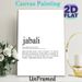 Swahili "Jabali" Definition Painting Poster, Minimalist Typographic Text Poster, Inspirational Word Meaning Decor Ideal For Home And Office Walls_maomaolike.com