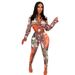Women's clothing supply sexy printed fashion suit pants_maomaolike.com