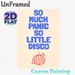 Disco Themed Slogan Painting Poster, Minimalist Blue Typography & Red Disco Ball Poster, Playful Retro Wall Decor Ideal For Living Room, Entertainment_maomaolike.com
