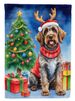 Wirehaired Pointing Griffon Christmas Reindeer Garden Flag Mailbox Flag Decorative Yard Flag Banner Outside Patio Artwork Yard Flower Beds, Garden Size, Multicolor_maomaolike.com
