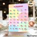 Albanian Alphabet Painting Poster, Vibrant Colorful Alphabet Chart Poster, Clear Letter Reference For Learning Albanian, Suitable For Language_maomaolike.com