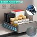1Pc Pull Out Cabinet Organizer Carbon Steel Slide Out Drawer Storage Smooth Quiet Slide Rails For Kitchen Bathroom Living Room Black 11.81x16.92x2.75inch_maomaolike.com