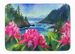 Washington Coast Rhododendrons In Watercolor Memory Foam Kitchen Mat Machine Washable Anti-Fatigue Mat Cushion Comfort Bath Mat Or Kitchen Rug_maomaolike.com