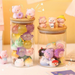 Glass Moisture-proof With Lid, Transparent Glass Ornamental Doll Figurine Storage, Blind Box, Kitchen Storage Jar_maomaolike.com