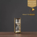 Vintage Light Luxury Hourglass Timer 30 Minutes Office Desktop Creative Metal Ornament Living Room Home Decoration_maomaolike.com