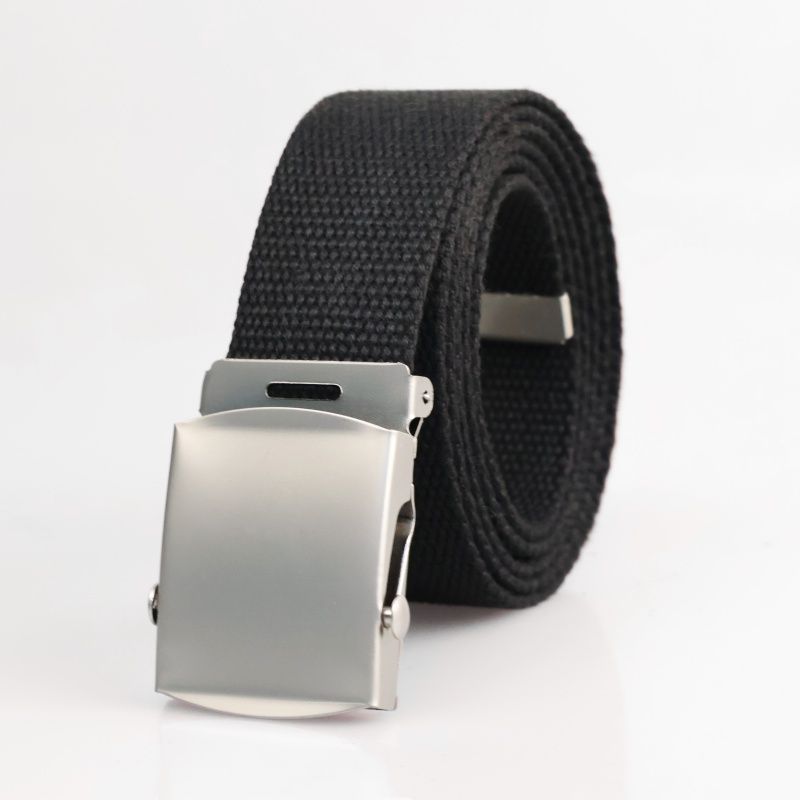 Men's Outdoor Canvas Belt - Breathable Camouflage Sports Waistband With Alloy Buckle, Unisex Youth Wear-Resistant Strap_maomaolike.com