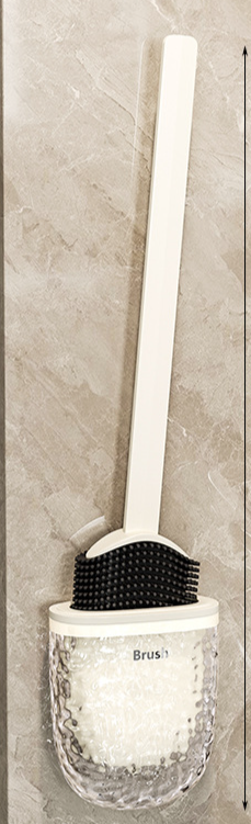 Household Bathroom 2024 New Wall-Mounted Artifact Toilet No Dead Angle Silicone Cleaning Brush_maomaolike.com