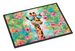 Hippie Animal Giraffe Doormat Front Door Mat Indoor Outdoor Rugs For Entryway, Non Slip Washable Low Pile, 24H X 36W_maomaolike.com