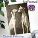 Greyhound Themed Painting Poster, Soft-toned Realistic Two Greyhounds Poster, Elegant Canine Artwork, Ideal For Living Room, Bedroom And Pet_maomaolike.com