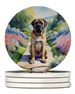 Mastiff Spring Path Large Sandstone Coasters Pack Of 4 Absorbent Round Coasters Decor Gifts For Men Or Women, 4 In, Multicolor_maomaolike.com