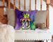 Boxer King Of Mardi Gras Throw Pillow Machine Washable, Indoor Outdoor Decorative Pillow For Couch, Bed Or Patio, 14Hx14W_maomaolike.com