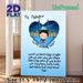 Ya Mahdi Islamic Themed Painting Poster, Soft-toned Cartoon Style Poster, Warm Spiritual Design With Mosque And Praying Figure, Ideal For Home Prayer_maomaolike.com