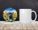 Cane Corso In Sunflowers Large Sandstone Coasters Pack Of 4 Absorbent Round Coasters Decor Gifts For Men Or Women, 4 In, Multicolor_maomaolike.com